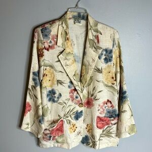 BEDFORD FAIR FLORAL VINTAGE BLAZER/JACKET